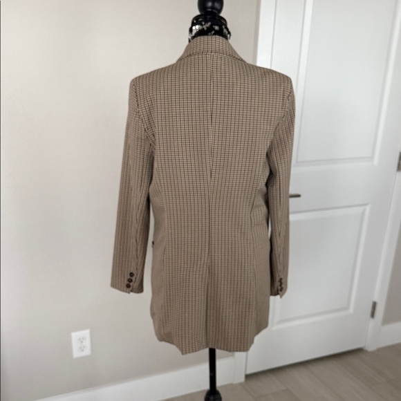 Rachel Zoe Brown Checkered Blazer - Picture 4 of 6